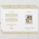 Vorlage für Beerdigungsbroschüren (Vorne/Hinten)