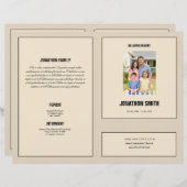 Vorlage für Beerdigungsbroschüren (Vorne/Hinten)