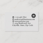 Vorlage für benutzerdefinierbare Visitenkarten Visitenkarte (Rückseite)