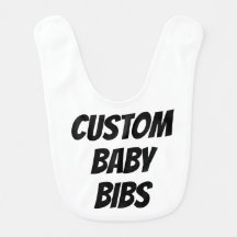 Vorlage für benutzerdefinierte Baby-Bib-Blank