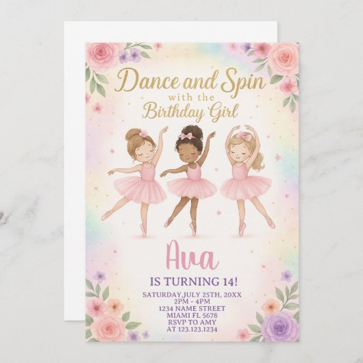 Vorlage für benutzerdefinierte Ballet-Princess (Vorne/Hinten)