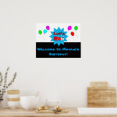 Vorlage für benutzerdefinierte Bowling-Poster Poster (Küche)