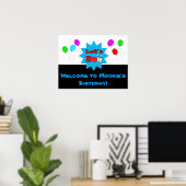 Vorlage für benutzerdefinierte Bowling-Poster Poster (Heimbüro)