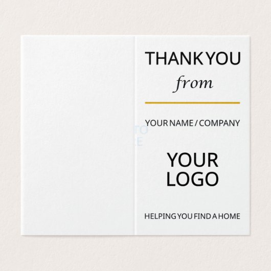 Vorlage für benutzerdefinierte danke-Ihnen-Karten (Außenseite Aufgefaltet)