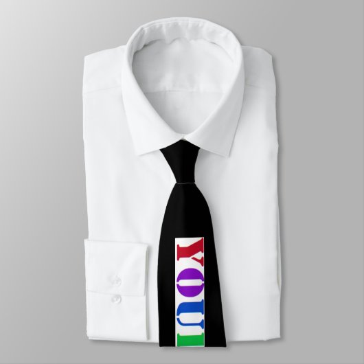 Vorlage für benutzerdefinierte Firmenlogo und Text Krawatte (Gebunden)