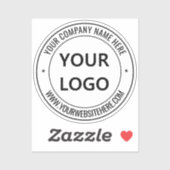 Vorlage für benutzerdefinierte Firmenlogos und Tex Aufkleber (Blatt)