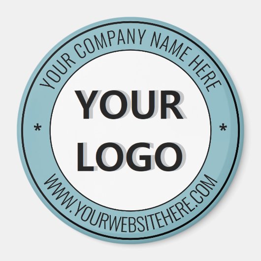 Vorlage für benutzerdefinierte Firmenlogos und Tex Magnet (Vorne)