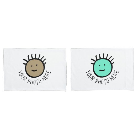 Vorlage für benutzerdefinierte Foto 2 x STANDARD-P Kissenbezug (Vorderseite-Set)