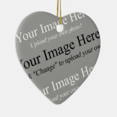 Vorlage für benutzerdefinierte Foto-Herzornamente Keramikornament (Rechts)
