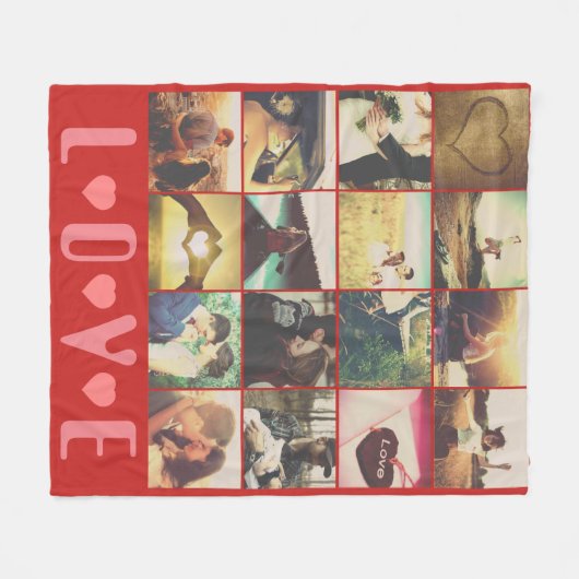 Vorlage für benutzerdefinierte Foto-Liebe Fleecedecke (Vorderseite (Horizontal))