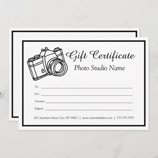 Vorlage für benutzerdefinierte Fotoübergabedateien (Vorne/Hinten)