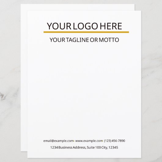 Vorlage für benutzerdefinierte Geschäftsbriefe (Vorne/Hinten)