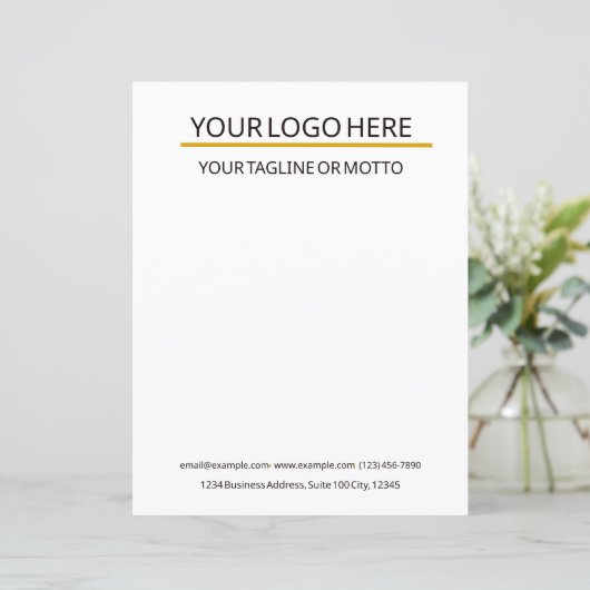 Vorlage für benutzerdefinierte Geschäftsbriefe (Stehend Vorderseite)