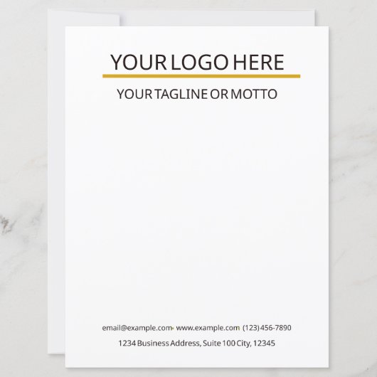 Vorlage für benutzerdefinierte Geschäftsbriefe (Vorderseite)