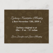 Vorlage für benutzerdefinierte Herbst-Geburtserklä (Rückseite)