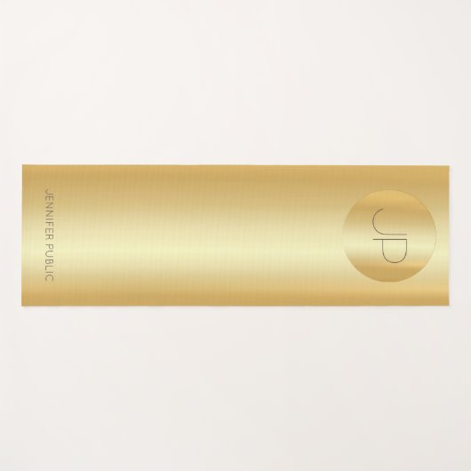 Vorlage für benutzerdefinierte Imitat Gold Monogra Yogamatte (Vorderseite (Horizontal))