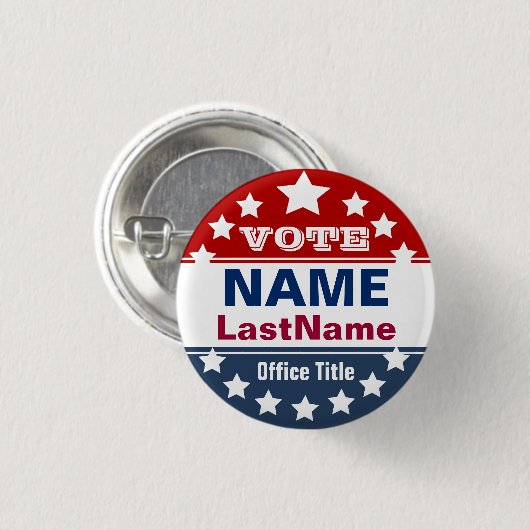 Vorlage für benutzerdefinierte Kampagnen Button (Vorne & Hinten)