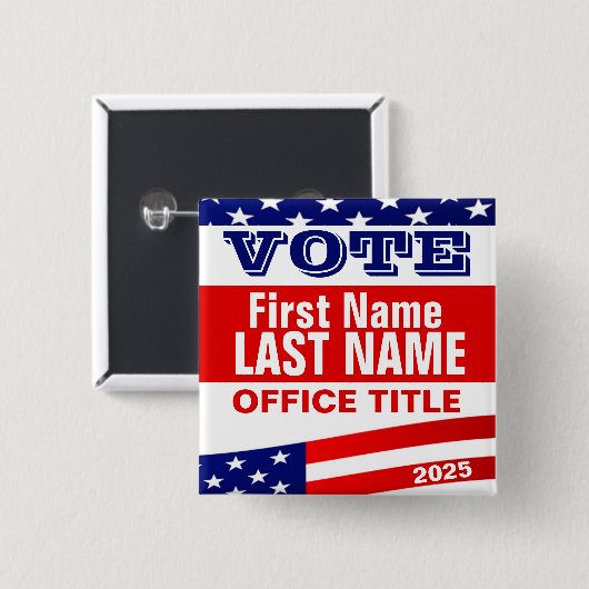 Vorlage für benutzerdefinierte Kampagnen-Schaltflä Button (Vorne & Hinten)