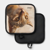 Vorlage für benutzerdefinierte Katzen-Fotovorlage Topflappen (Vorderseite/Rückseite)