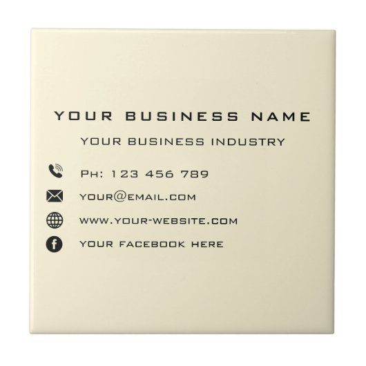 Vorlage für benutzerdefinierte Keramiken für Unter Fliese (Vorderseite)