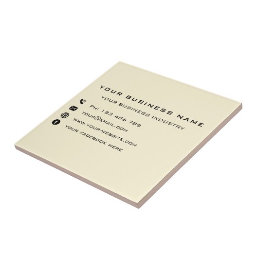 Vorlage für benutzerdefinierte Keramiken für Unter Fliese (Seite)