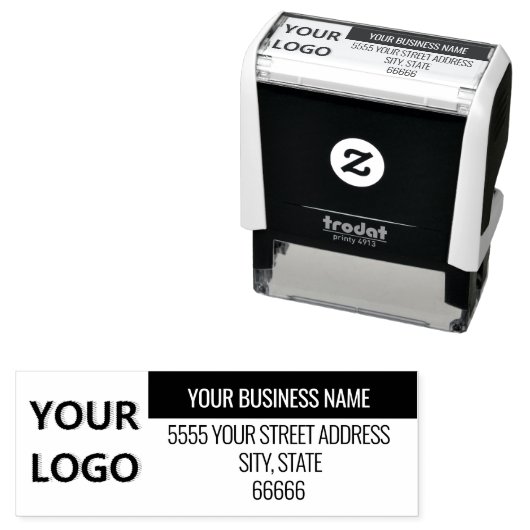 Vorlage für benutzerdefinierte Logo- oder Foto-Far Permastempel (Beispiel)