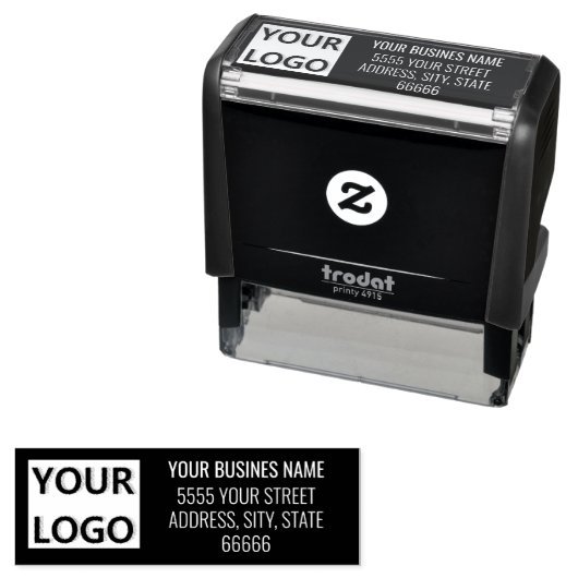 Vorlage für benutzerdefinierte Logo- oder Foto-Far Permastempel (Beispiel)