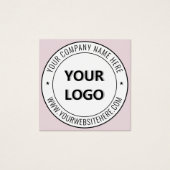 Vorlage für benutzerdefinierte Logo-Text-Visitenka (Vorderseite)