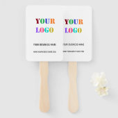 Vorlage für benutzerdefinierte Logo-Werbeaktionen Fächer (Vorne und Hinten)