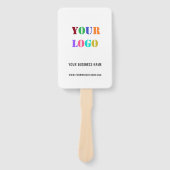 Vorlage für benutzerdefinierte Logo-Werbeaktionen Fächer (Vorderseite)