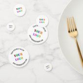 Vorlage für benutzerdefinierte Logo-Werbeaktionen Konfetti (Gruppe)
