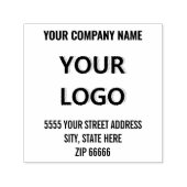 Vorlage für benutzerdefinierte Logos oder Foto-Adr Permastempel (Design)
