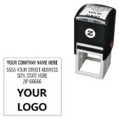 Vorlage für benutzerdefinierte Logos oder Foto-Adr Permastempel (Beispiel)