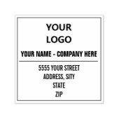 Vorlage für benutzerdefinierte Logos oder Foto-Adr Permastempel (Design)