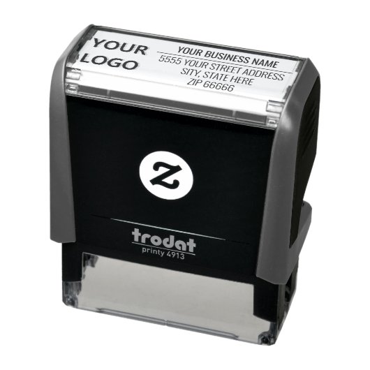 Vorlage für benutzerdefinierte Logos oder Foto-Rüc Permastempel (Produkt)