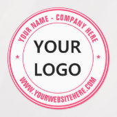 Vorlage für benutzerdefinierte Logos oder Foto- un Etiketten (Design 1)