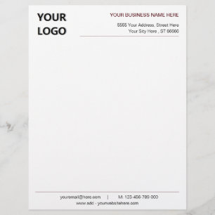 Vorlage für benutzerdefinierte Logos und Geschäfts Briefbogen