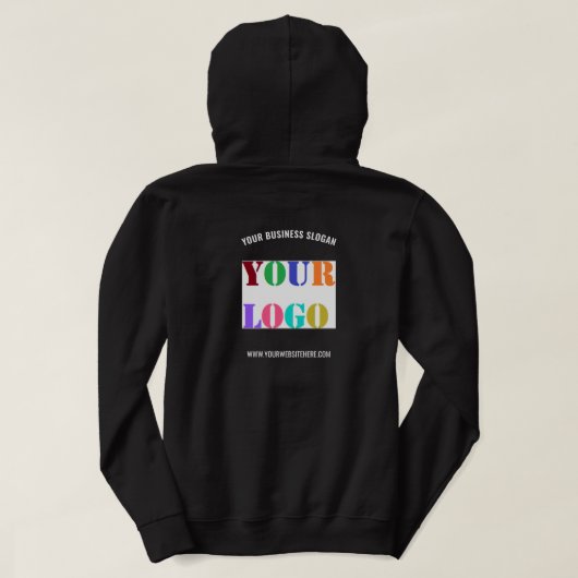 Vorlage für benutzerdefinierte Logos und Geschäfts Hoodie (Design Rückseite)