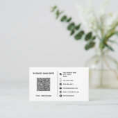 Vorlage für benutzerdefinierte Logos und QR-Code-V Visitenkarte (Stehend Vorderseite)