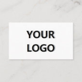 Vorlage für benutzerdefinierte Logos und QR-Code-V Visitenkarte (Rückseite)