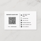 Vorlage für benutzerdefinierte Logos und QR-Code-V Visitenkarte (Vorderseite)