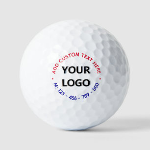 Vorlage für benutzerdefinierte Logos und Text-Brie Golfball