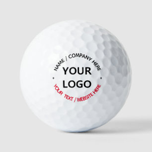 Vorlage für benutzerdefinierte Logos und Text-Brie Golfball