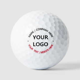 Vorlage für benutzerdefinierte Logos und Text-Brie Golfball