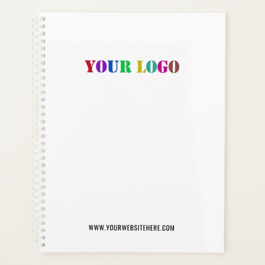 Vorlage für benutzerdefinierte Logos und Text-Gesc Planer (Vorderseite)