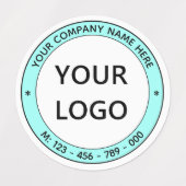 Vorlage für benutzerdefinierte Logos und Textaufkl Etiketten (Design 2)