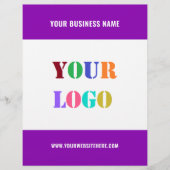 Vorlage für benutzerdefinierte Logos und Textwerbu Flyer (Vorne)