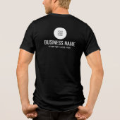 Vorlage für benutzerdefinierte Logos von Unternehm Tri-Blend Shirt (Rückseite)