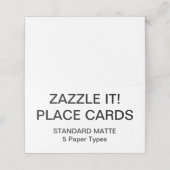 Vorlage für benutzerdefinierte Personalisierte Pla Platzkarte (Außenseite Aufgefaltet)