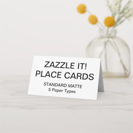 Vorlage für benutzerdefinierte Personalisierte Pla Platzkarte (Vorderseite)